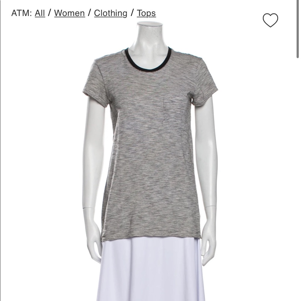 ATM Striped Crew Neck T-Shirt